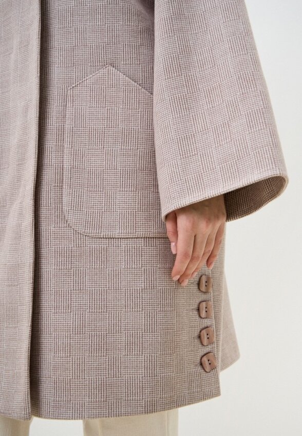 Пальто однобортное Gaxgax