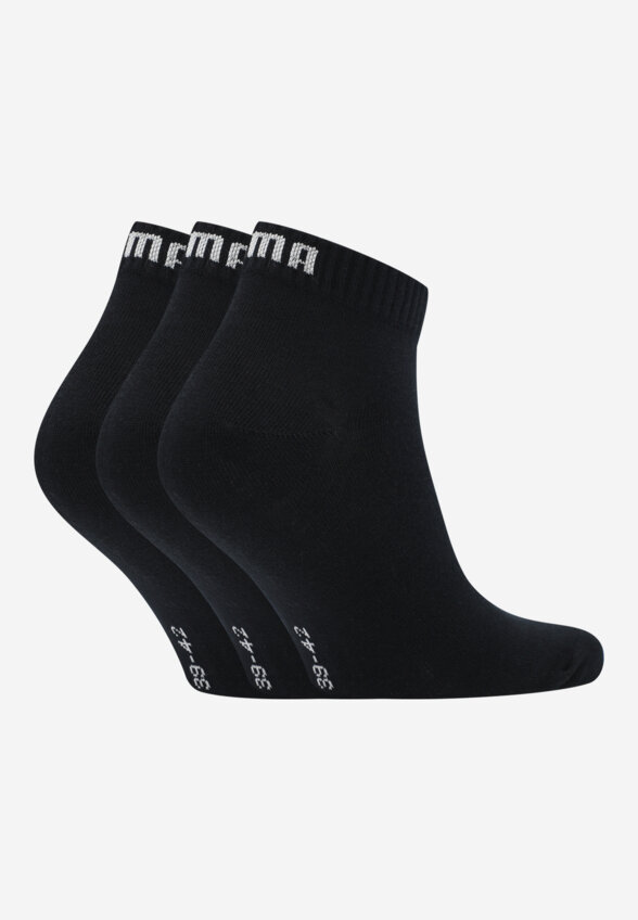 Носки PUMA Quarter, 3 пары, Черный
