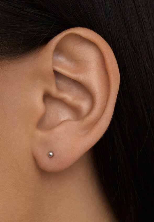 Серебряные серьги пусеты MIESTILO MIE