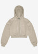 Худи zip crop Uniform Beige Calf FABLE5  - превью