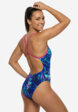 Купальник слитный женский Speedo Printed 2.0, Синий4  - превью