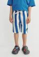 Трикотажные шорты в полоску для мальчиков2  - превью
