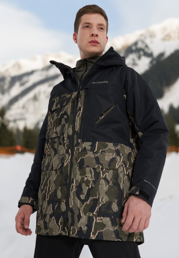 Куртка горнолыжная мужская Columbia Coreshot Printed Jacket, Зеленый