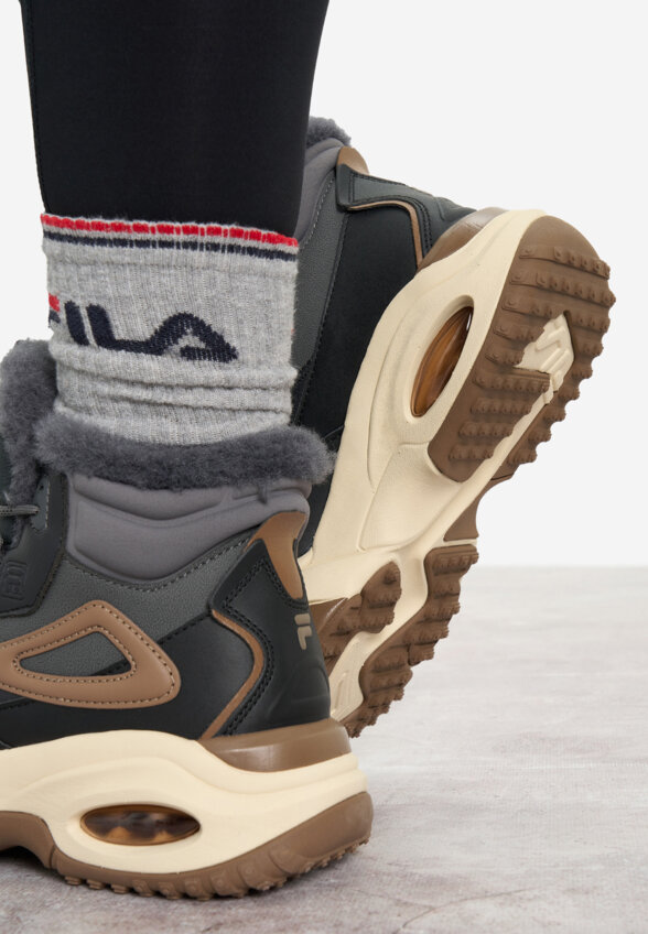 Кроссовки утепленные женские FILA Wander Mid, Черный