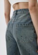Джинсы WIDE LEG с декоративными брызгами6  - превью