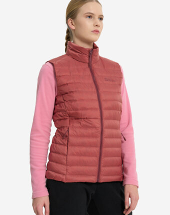 Жилет пуховый женский Jack Wolfskin Pilvi, Красный женщинам