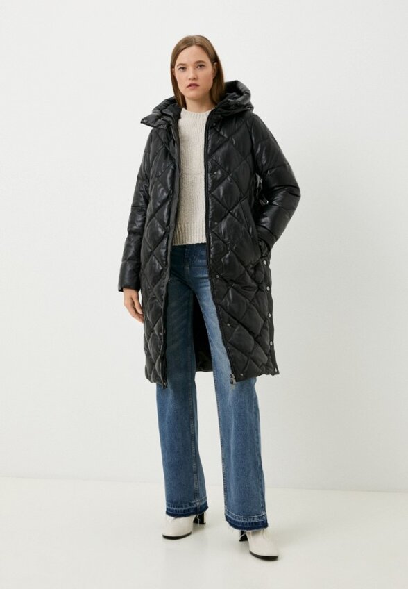 Куртка кожаная утепленная Снежная Королева