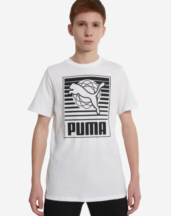 Футболка для мальчиков PUMA Graphics, Белый женщинам