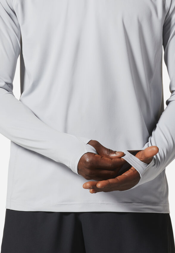 Лонгслив мужской Mountain Hardwear Crater Lake Long Sleeve Crew, Серый