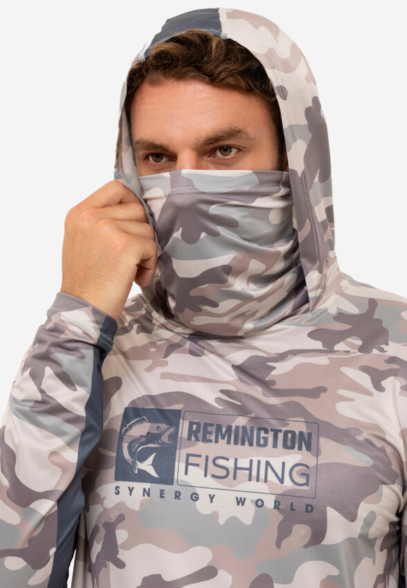 Лонгслив мужской Remington Fishing Sun And Mosquito Protection Style 4, Серый