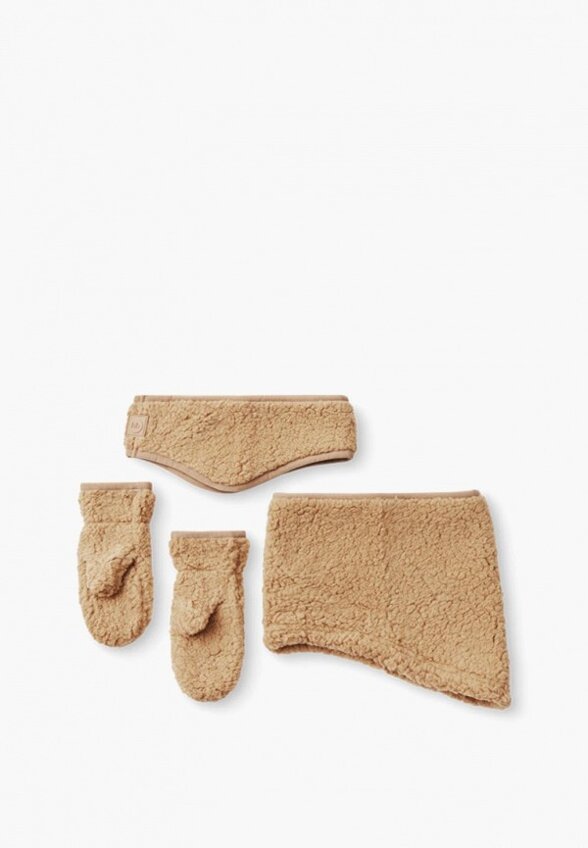 Повязка, снуд и варежки Happy Baby