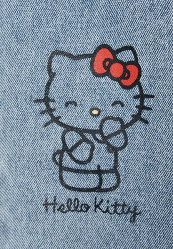 Утепленные джинсы Paperbag fit с Hello Kitty для девочек