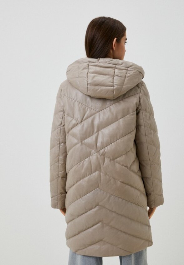 Куртка кожаная утепленная Снежная Королева