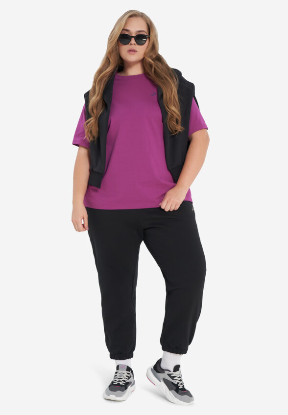 Брюки женские оверсайз Demix, Plus Size, Черный