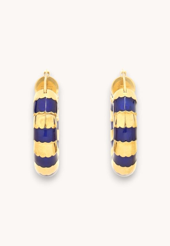 Celine Frosted Creoles