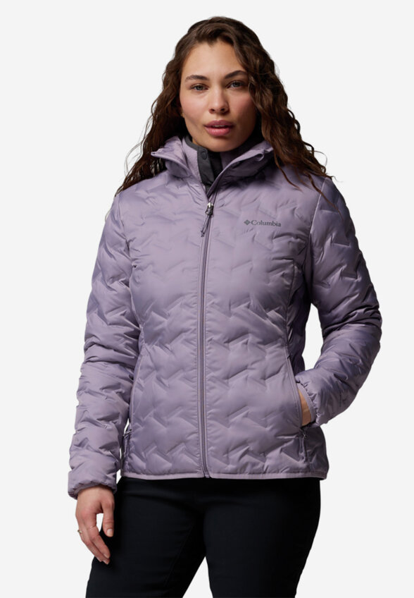 Ультралегкий пуховик женский Columbia Delta Ridge II Down Hooded Jacket, Розовый