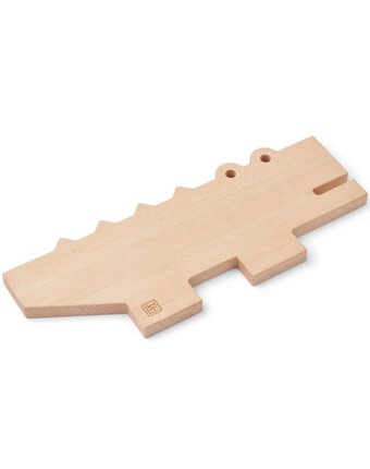 Детская разделочная доска в виде крокодила ЛИВУД (LIEWOOD) "Крокодил", натуральная детям