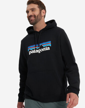 Худи мужское Patagonia Logo Uprisal, Черный женщинам