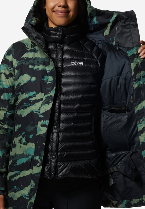 Куртка горнолыжная женская Mountain Hardwear Cloud Bank Gore Tex, Зеленый