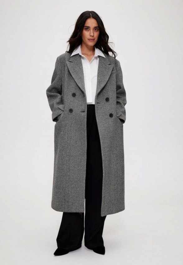 Пальто двубортное SashaOstrov