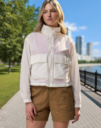 Ветровка женская Columbia Paracutie Cropped Cargo Windbreaker, Бежевый женщинам