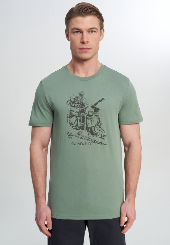 Футболка мужская Outventure, Зеленый