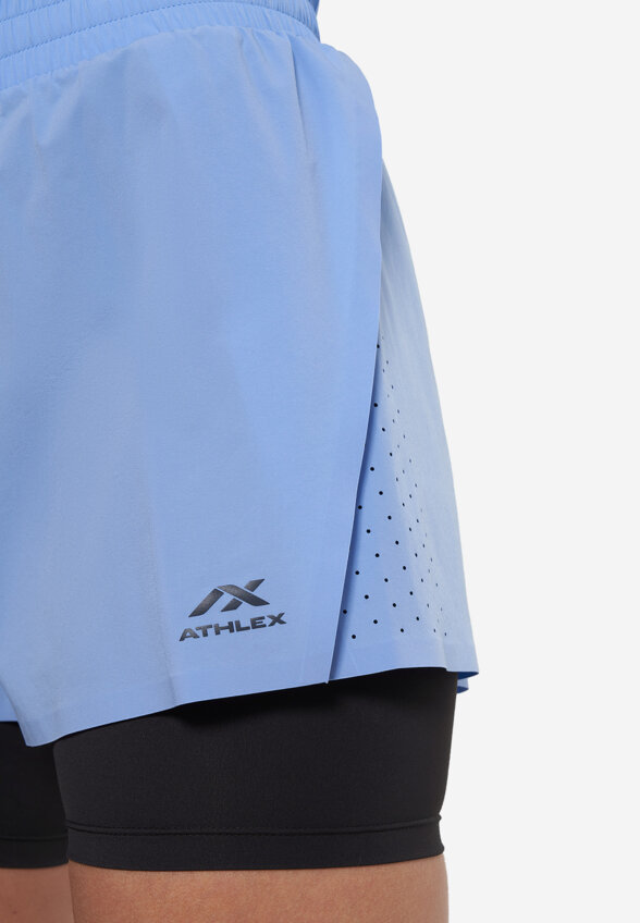 Шорты компрессионные женские Athlex Pulse+, Голубой