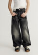 Винтажные джинсы Baggy Fit для девочек2  - превью