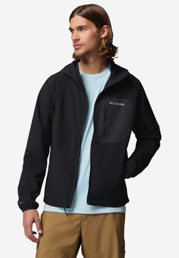 Ветровка мужская Columbia Tall Heights III Hooded Softshell, Черный