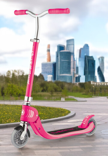 Самокат детский Globber Foldable Flow 125, Розовый