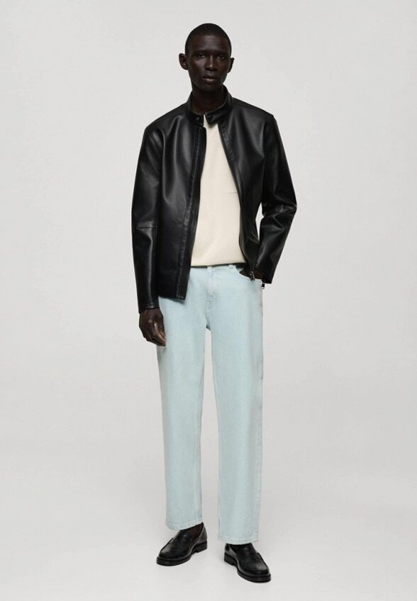 Куртка кожаная Mango Man