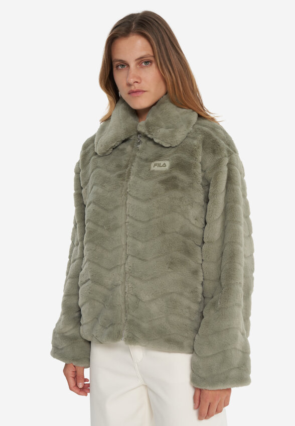 Куртка меховая женская FILA, Зеленый