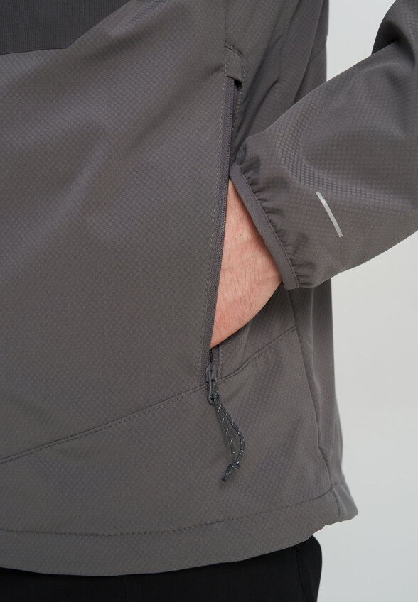 Ветровка мужская Columbia Tall Heights III Hooded Softshell, Серый