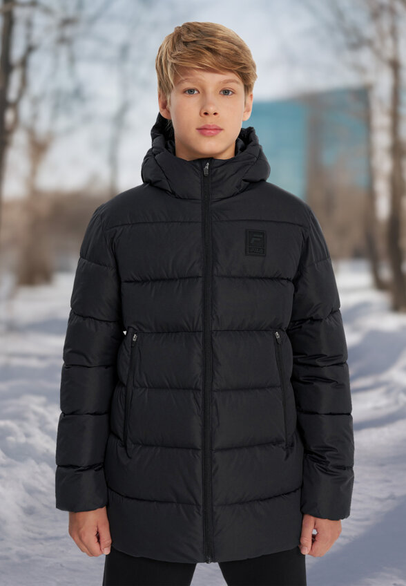 Пуховик для мальчиков FILA, Черный