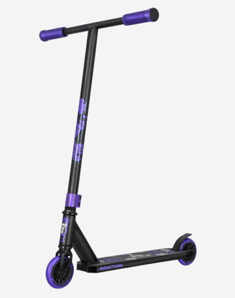 Самокат Reaction Stunt 1.3, 100 мм, Черный детям