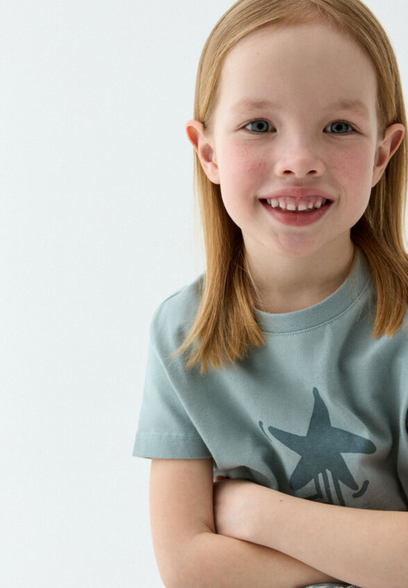 Футболка из органического хлопка для девочек