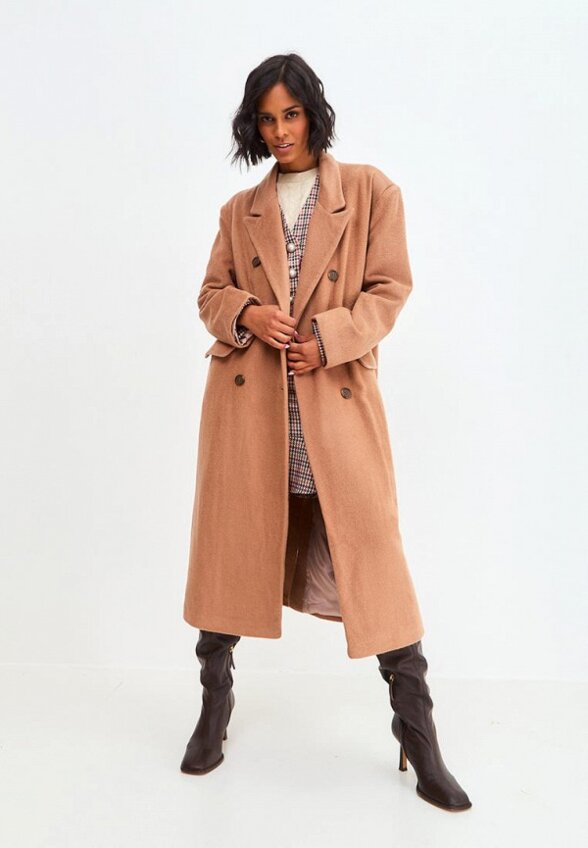 Пальто двубортное Droid&I