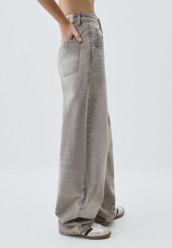 Джинсы Wide Leg с тинтом