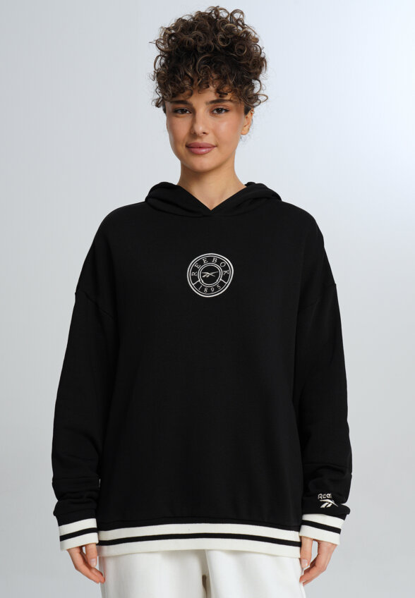 Худи женское оверсайз Reebok Lawn Club, Черный