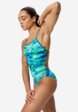 Купальник слитный женский Speedo Printed 2.0, Голубой4  - превью