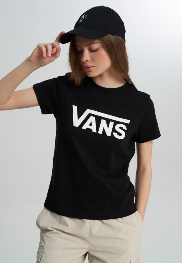 Футболка женская Vans Flying V Crew, Черный