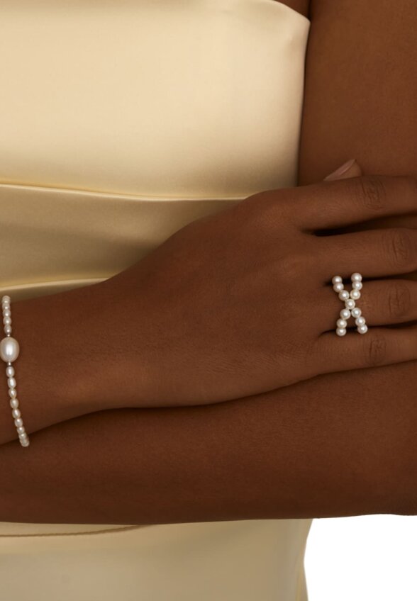 Серебряный браслет СИЦИЛИЯ из жемчуга MIE