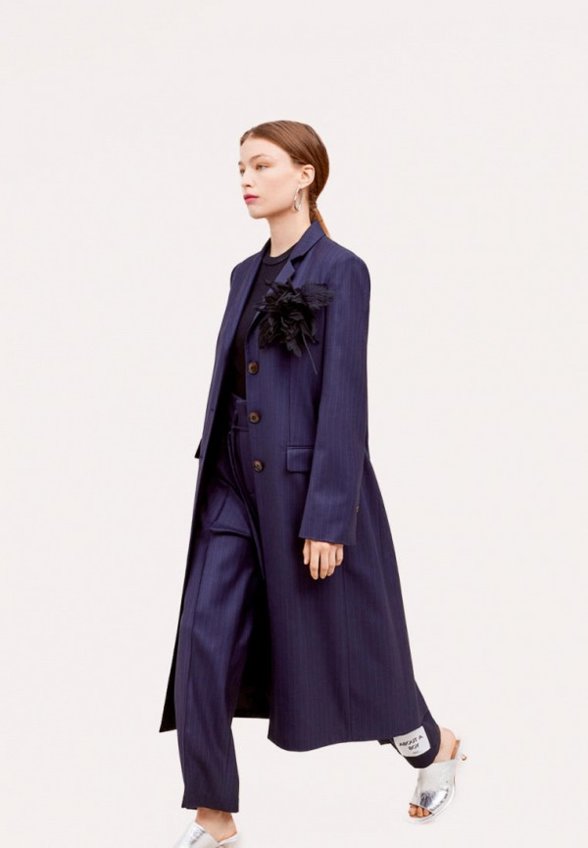 Пальто однобортное Erika Cavallini