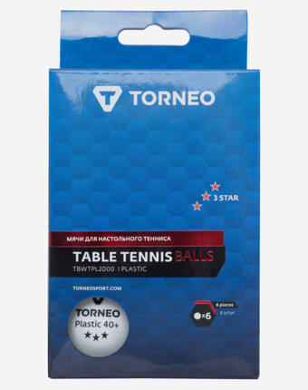 Мячи для настольного тенниса Torneo, Белый женщинам