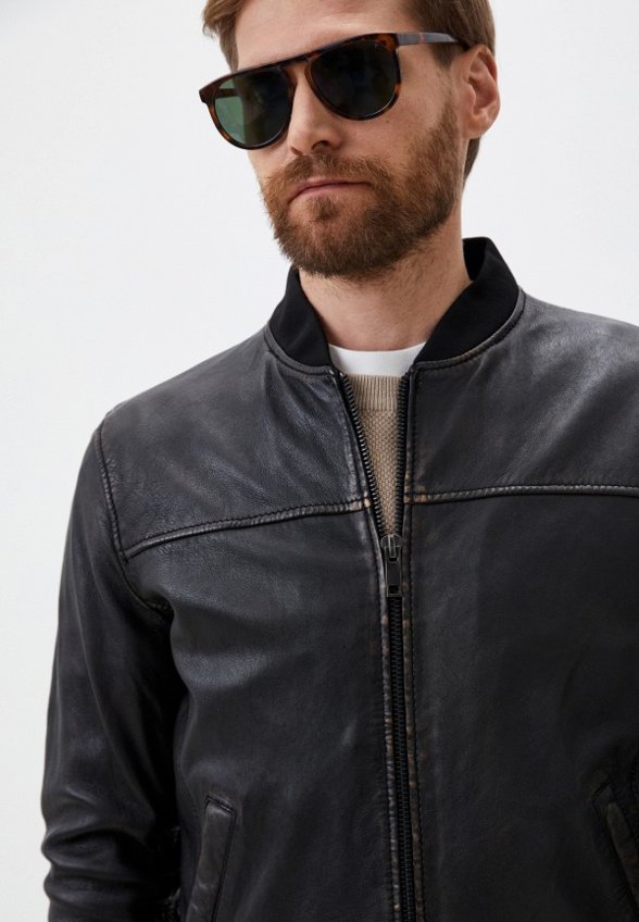 Куртка кожаная Urban Fashion for Men
