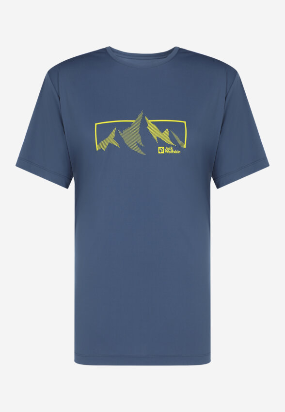 Футболка мужская Jack Wolfskin Peak Graphic, Синий