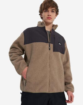 Джемпер флисовый мужской Quiksilver Shallow Water, Коричневый женщинам