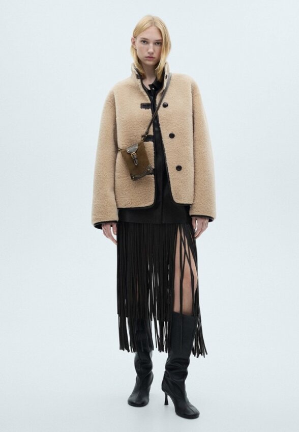 Куртка меховая Mango