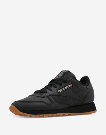Кроссовки женские Reebok Classic Leather, Черный женщинам