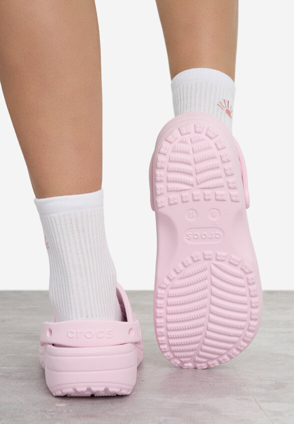 Сабо женские Crocs Classic Floral Cut Out, Розовый